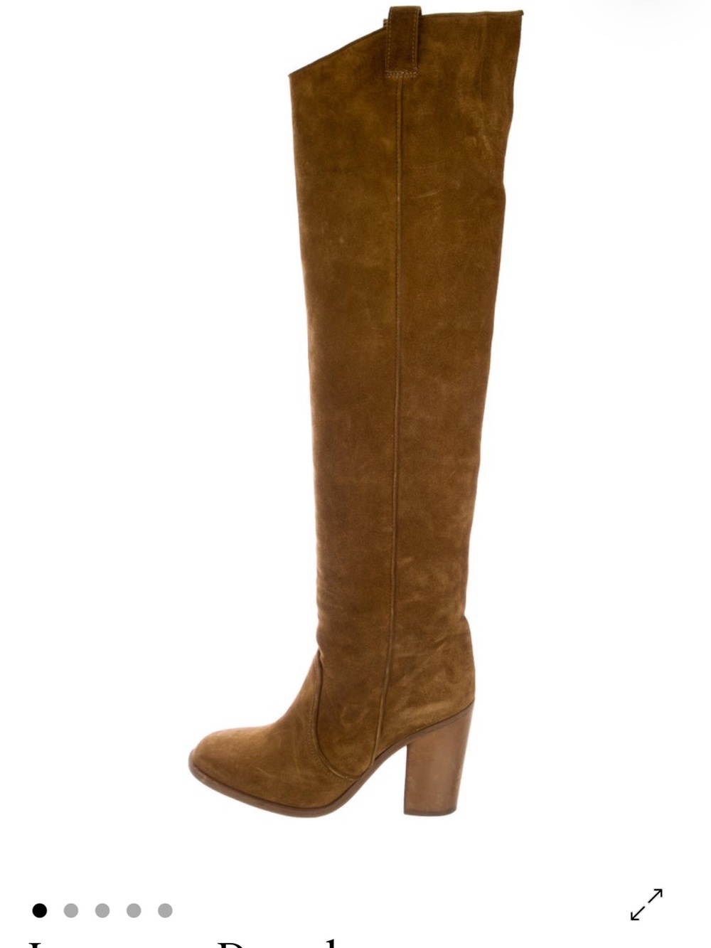 Women's Tall Suede Knee-High Boots in Brown